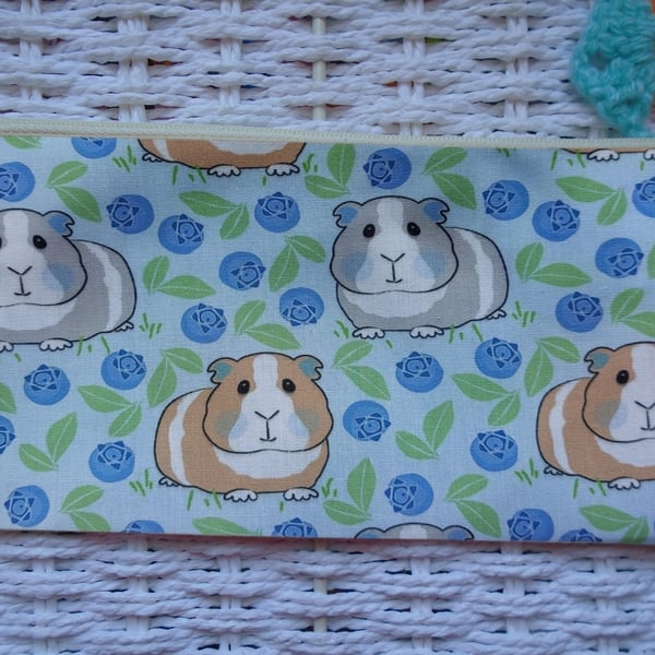 Blueberries Guinea Pig Pencil Case 