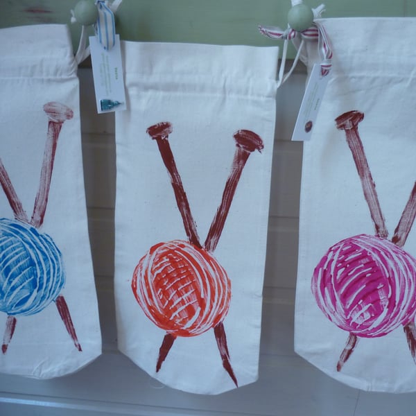 knitting Travel bags Folksy