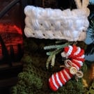 Handmade Christmas Stocking Candy Cane