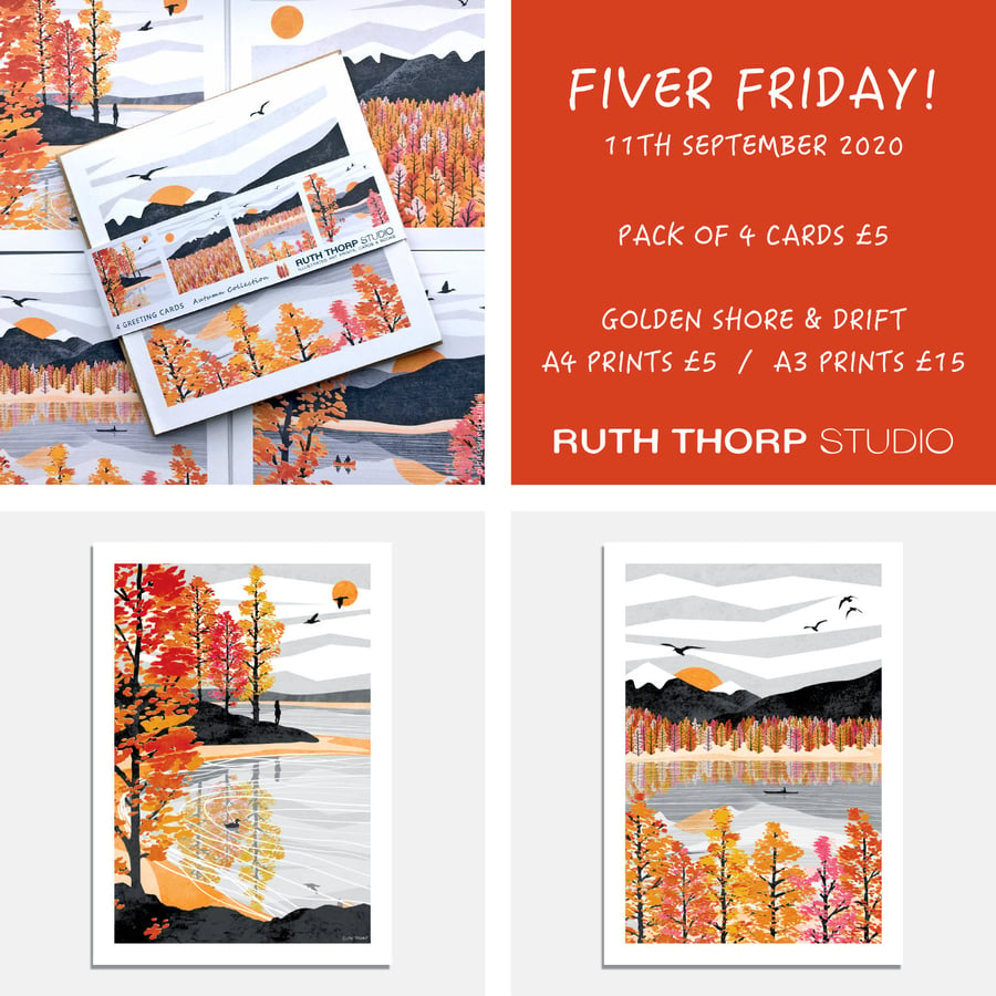 Fiver Friday Deal: Autumn Prints and Cards
