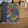 A5 notebook fabric cover in a choice of 6 prints, reusable and beautiful!