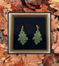 Fallen oak leaves lightweight clay earrings