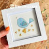 Bluebirdy - Framed Original Mini Illustration