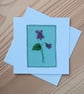 Embroidered Violet General Greeting Card