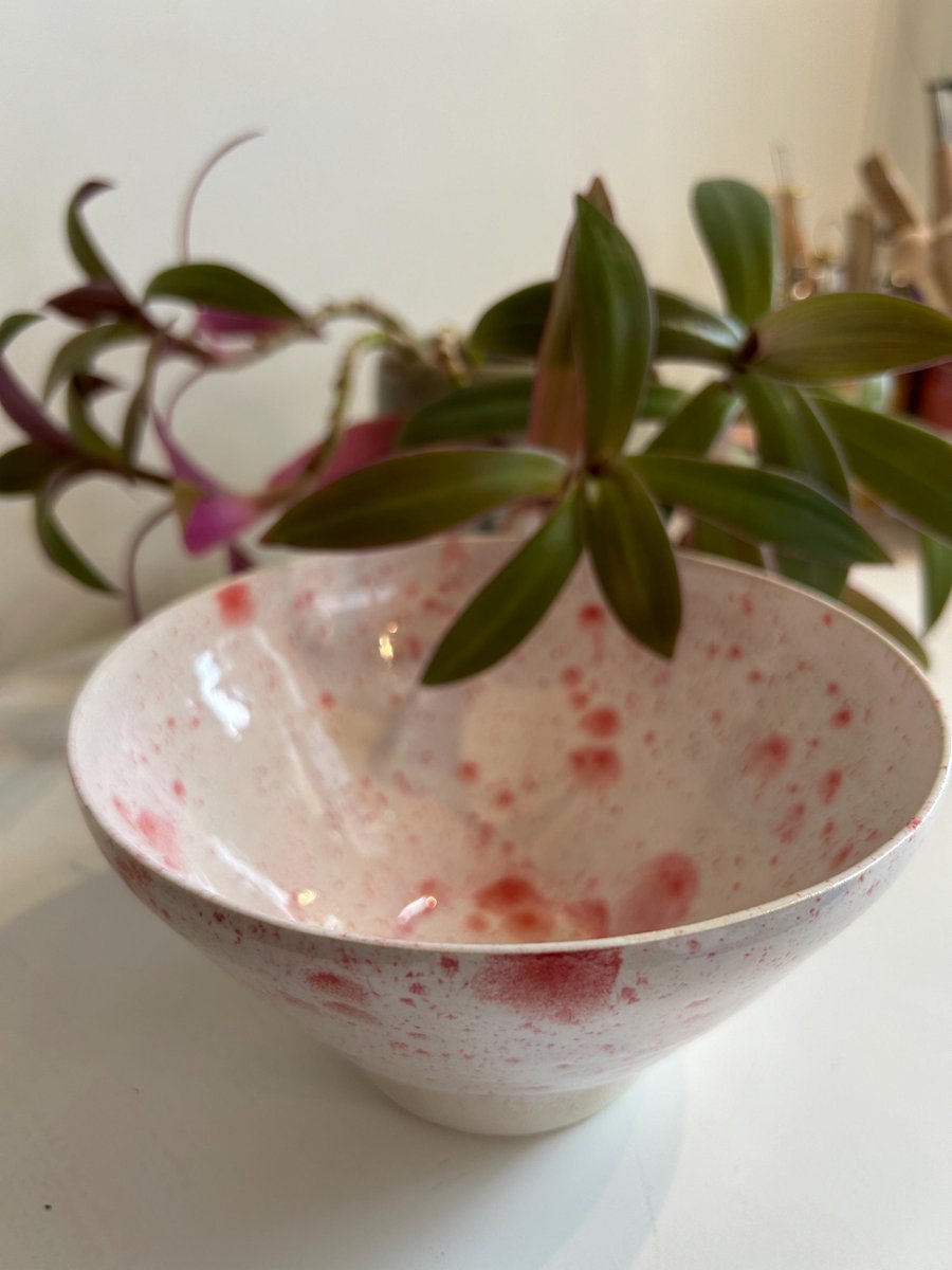 Hand thrown decorative bowl