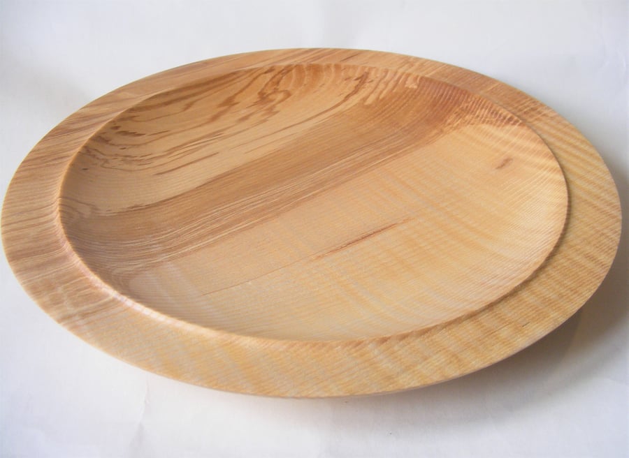 Rippled Ash Platter 165