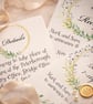 Evening Reception Wedding Invitation - Botanical Gold Wreath Design - Image 3