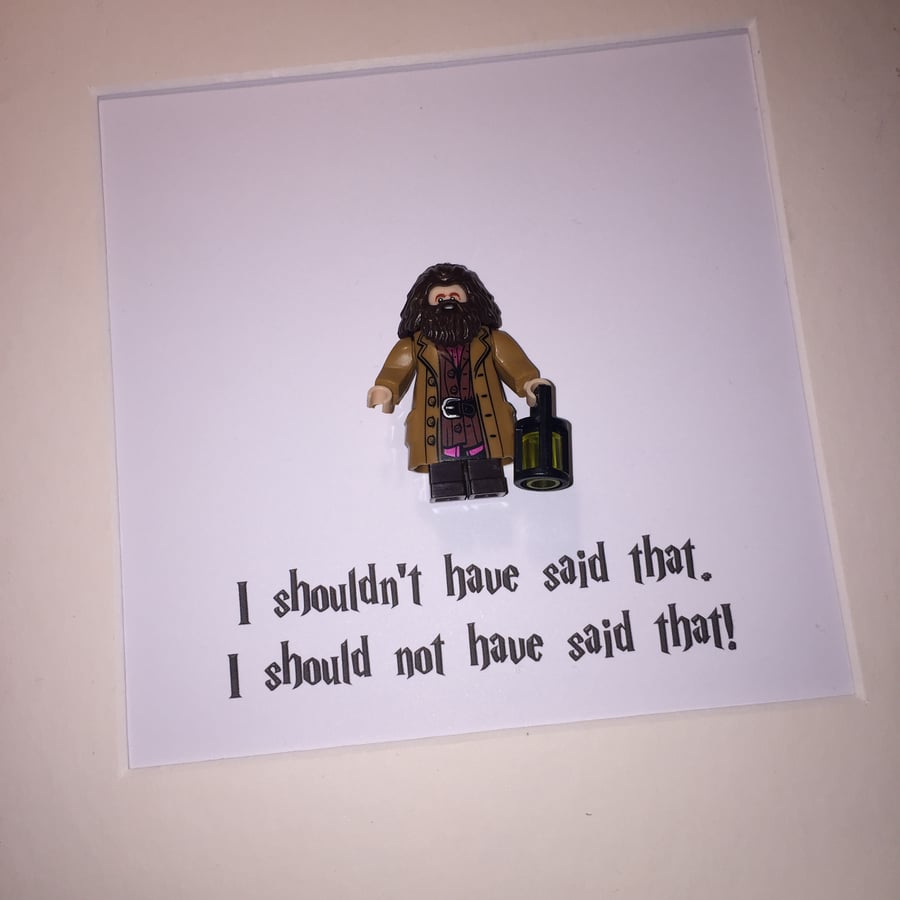 HAGRID - HARRY POTTER - Framed minifigure