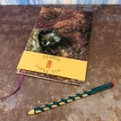 Notebook, Marine themed, A5 (ish), made from up-cycled and recycled materials.