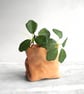 Leather planter (free artificial plant) - Image 3