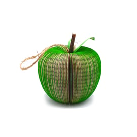 Personalised Book Art Apple - Paper Fruit  3D Sculpture  