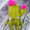 Cactus Miniature Art Doll Pink