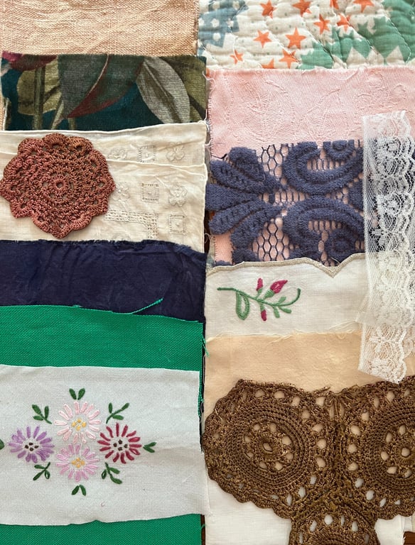 No.15 Vintage and Plant-Dyed Textile Fabric Inspiration Pack
