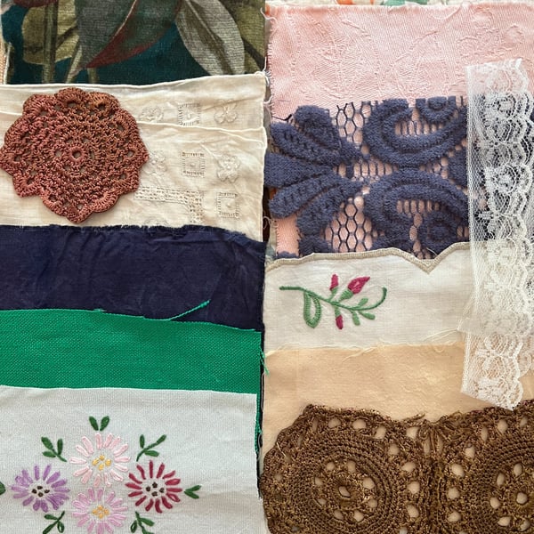 No.15 Vintage and Plant-Dyed Textile Fabric Inspiration Pack