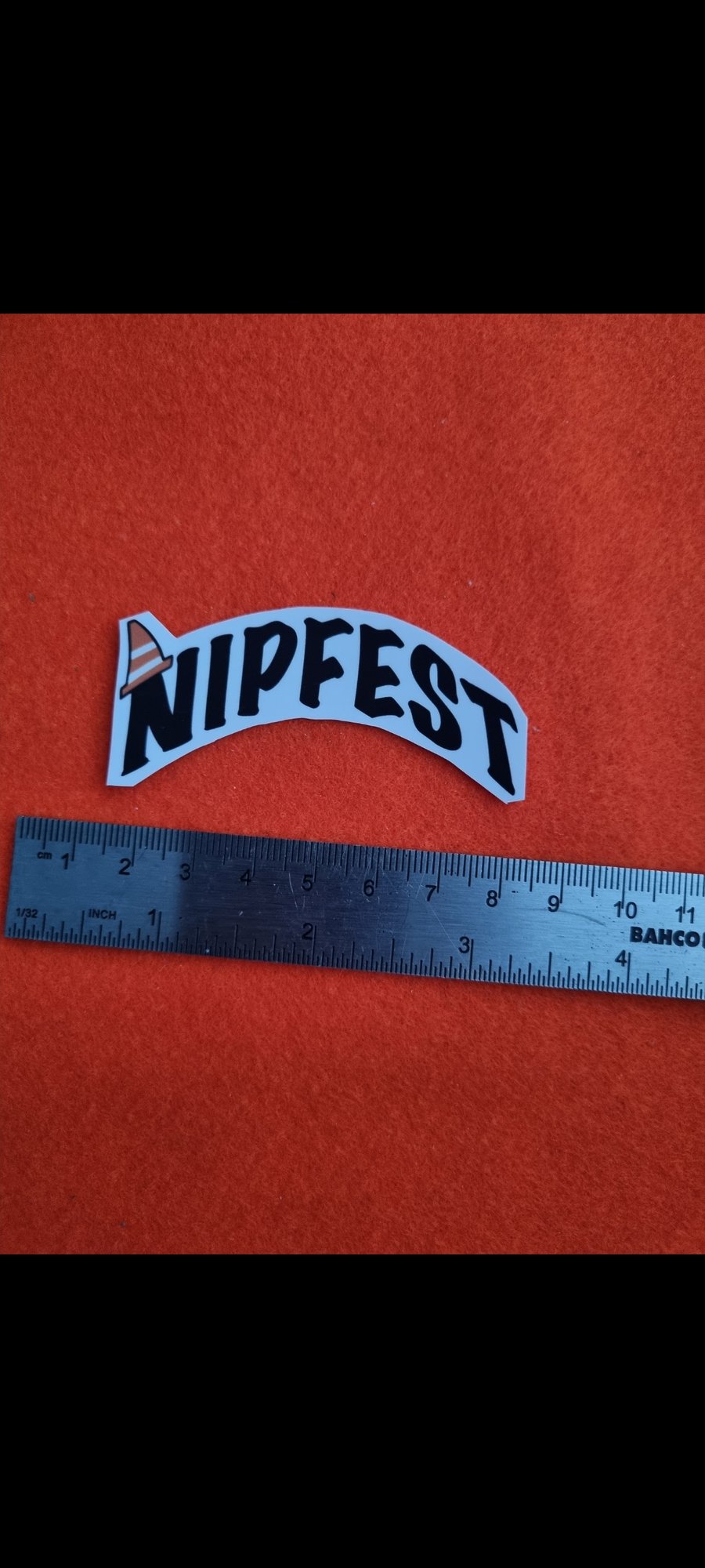 Nipfest Logo iron on arch