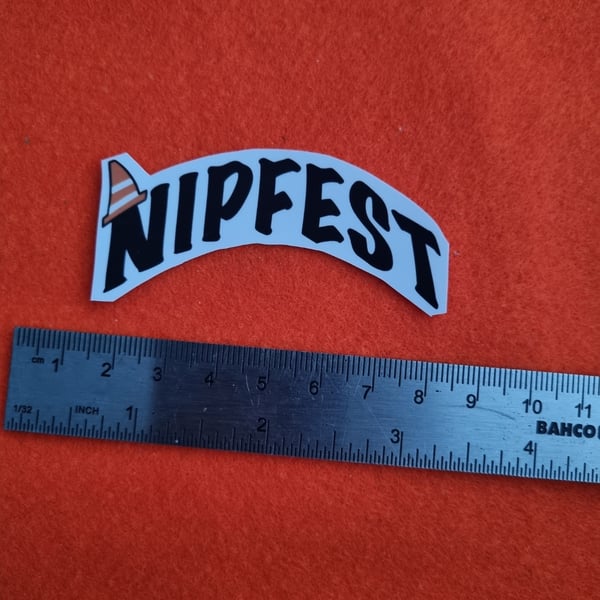Nipfest Logo iron on arch
