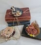 Handmade sleepy squirrel soft sculpture textile art. - Image 6