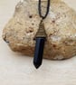 Mens Obsidian pendant. Black Reiki jewellery. Unisex Wire wrapped pendant - Image 4