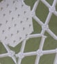Round cushion cover in green & cream patchwork Laura Ashley. Slightly imperfect. - Image 5