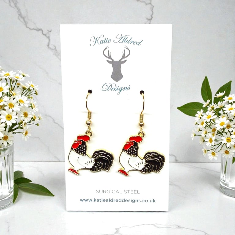 Charm Earrings - Chicken