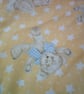 Teddy Bears in Bows and Stars on a yellow Background - Image 3