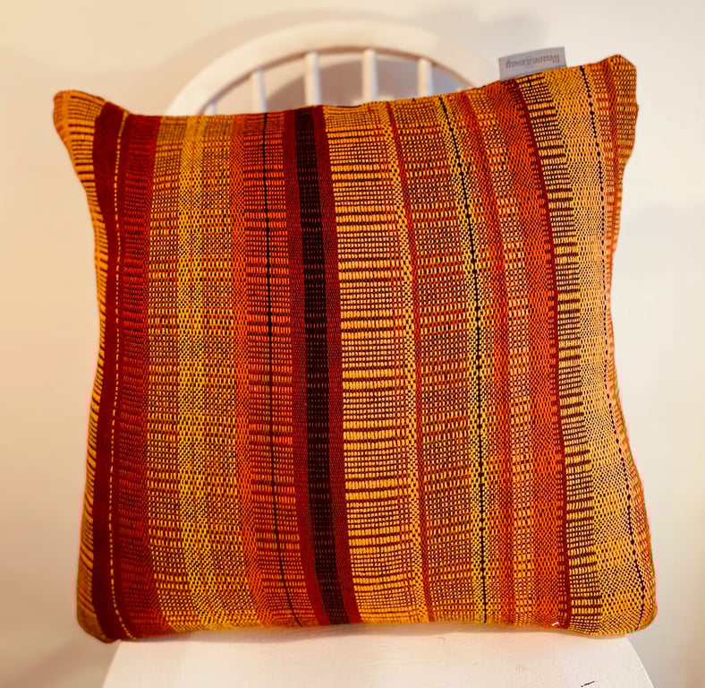  Autumn 1: A unique, hand woven cushion cover.