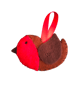 Handmade felt robin decoration - Image 3