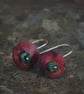 Red Copper Circles with Amazonite Bead - Image 3