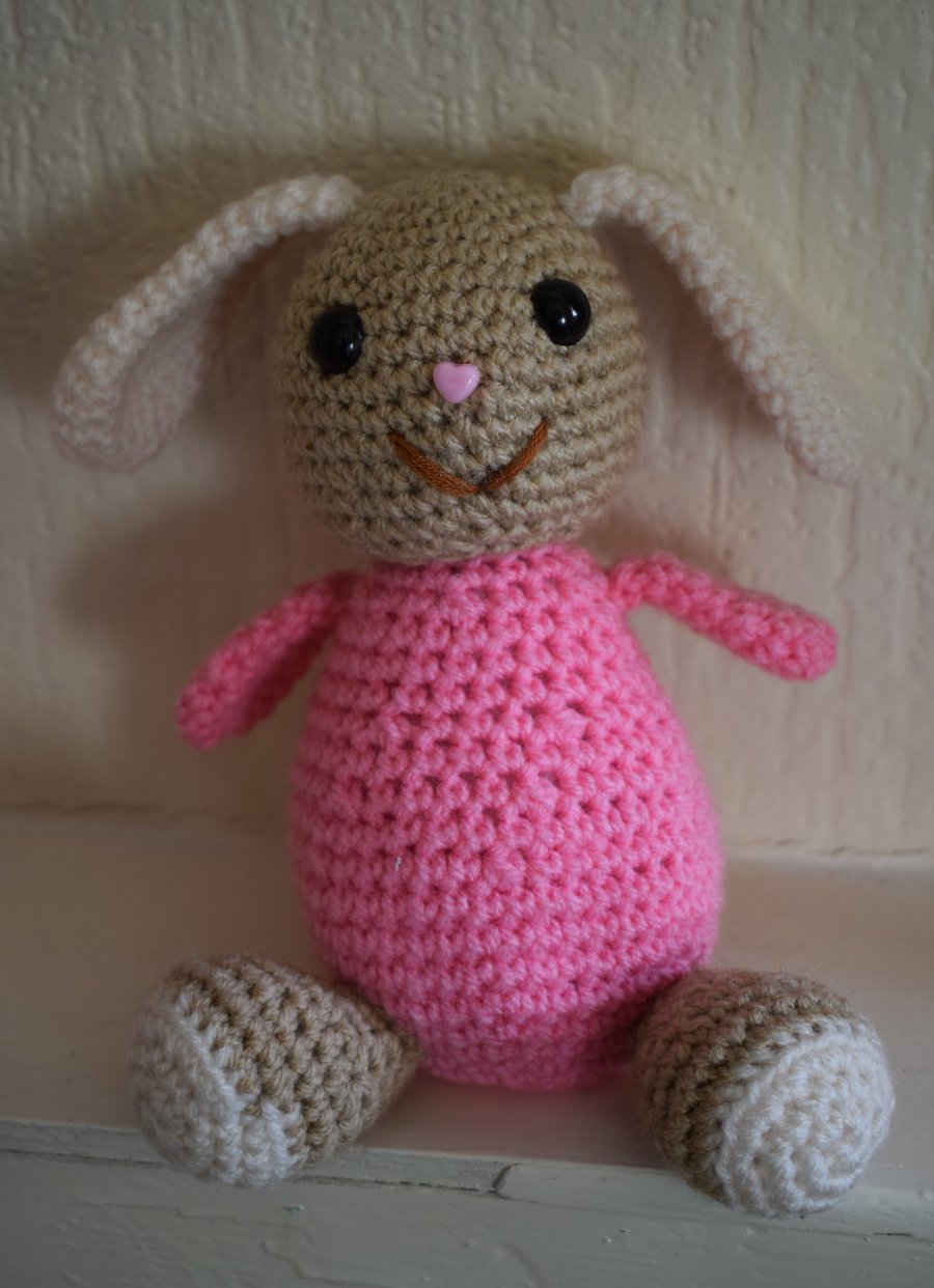 Bessie Bunny Crocheted Rabbit