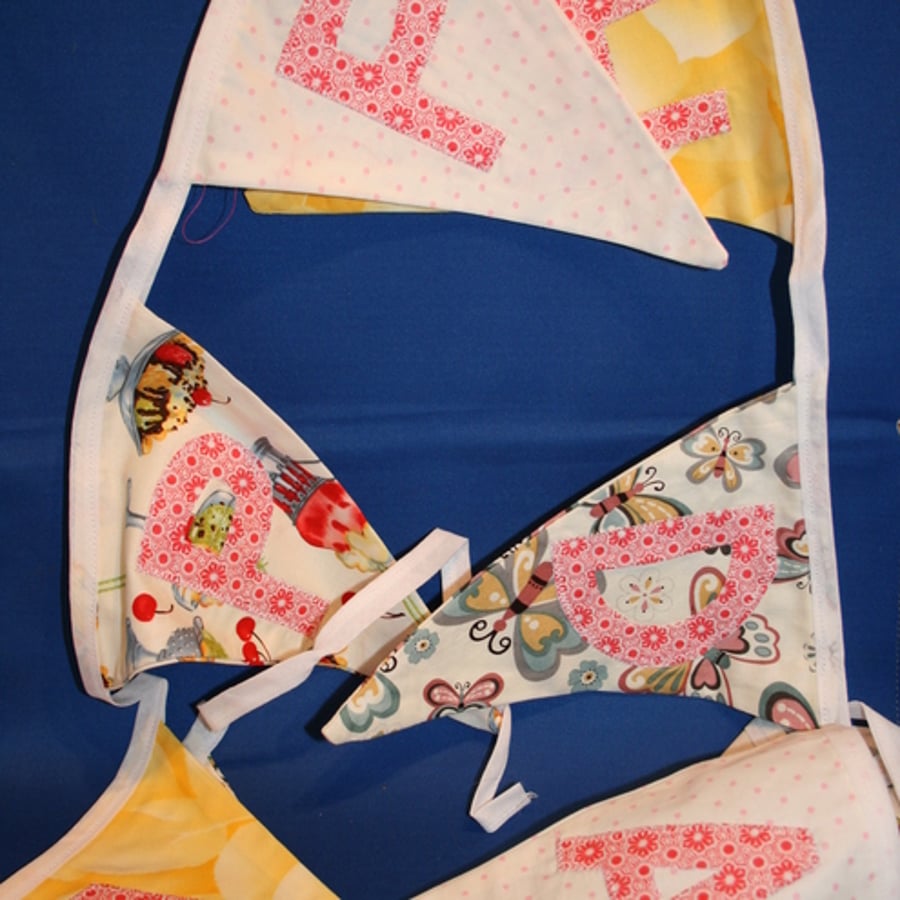 Happy Birthday Bunting (pink)