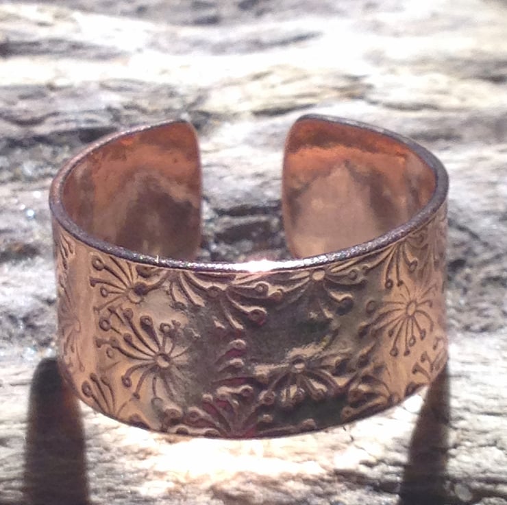 Handmade Open Copper Ring - UK Free Post - Folksy
