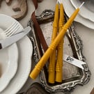 Pure Beeswax Christmas Tree Design Taper Candles