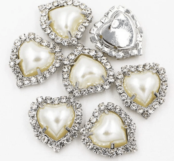 (C17S pearl)  10 pcs, 12mm Sew On Crystals