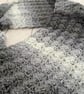 Monochrome Infinity Scarf - Handmade Crochet - Black Sparkly - Womens Scarves - Image 10