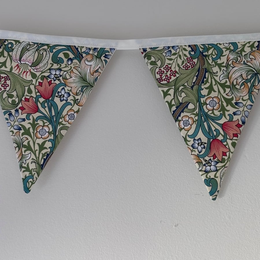 William Morris Golden Lily bunting