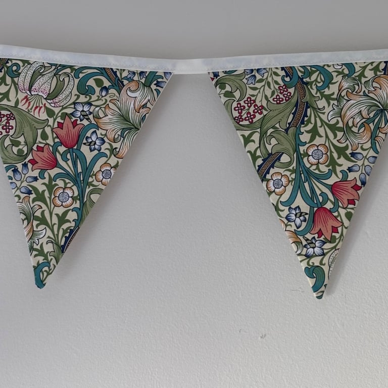 William Morris Golden Lily bunting