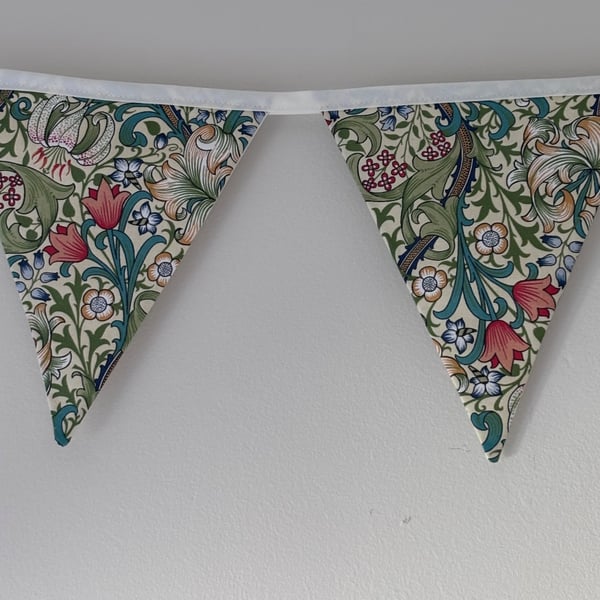 William Morris Golden Lily bunting