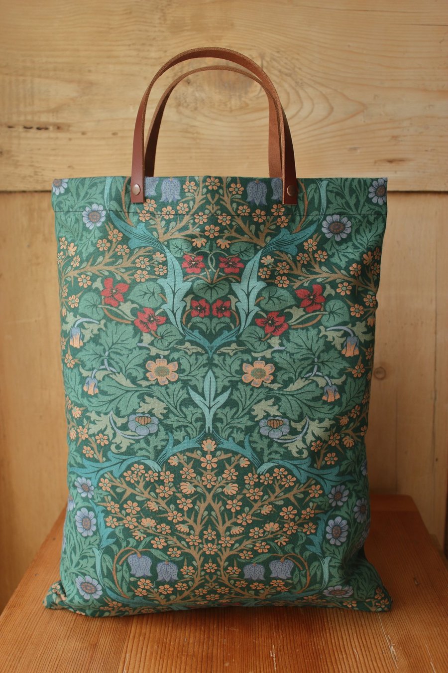 Image of William Morris Small Tote Bag Blackthorn Minor