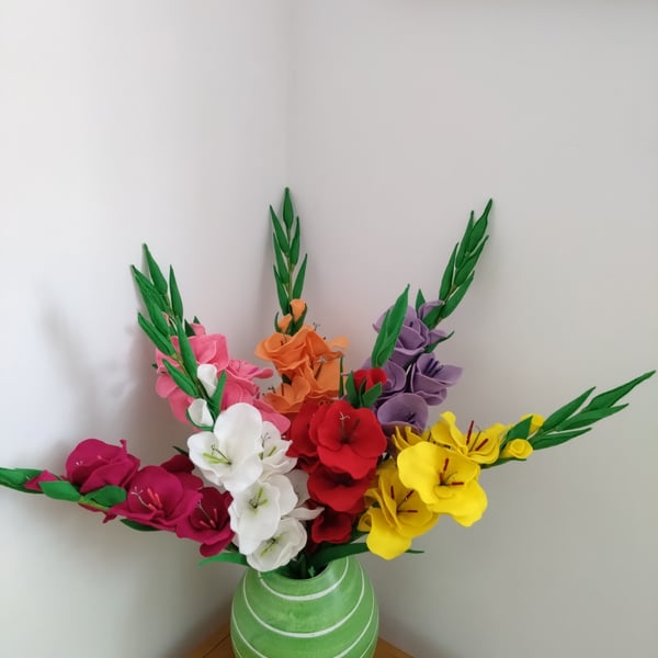 Gladiolus Felt Flower Stem