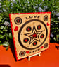 Love life. Wooden plaque 