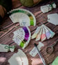 Yarn Swatch Cards on a Binder Ring  