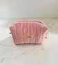 Baby Pink, Needlecord Vanity Case. - Image 1