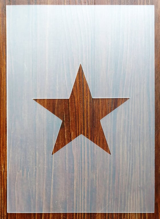 Star Mask and Aperture Stencil 350 micron PP for Arts Crafts & DIY