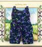 Relaxed Purple Cord Dungarees - Image 1