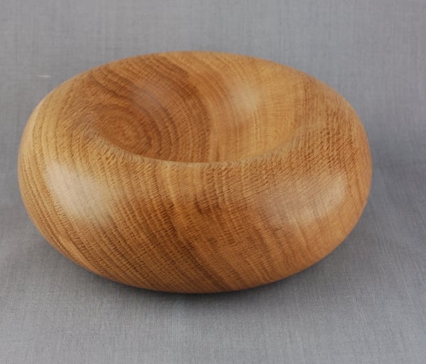 Golden Oak Curvaceous Bowl