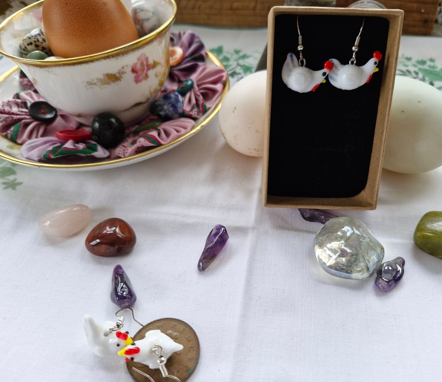 Henrietta The Hen Earrings