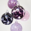 Purple Amethyst Handmade, Blown Glass Christmas Bauble