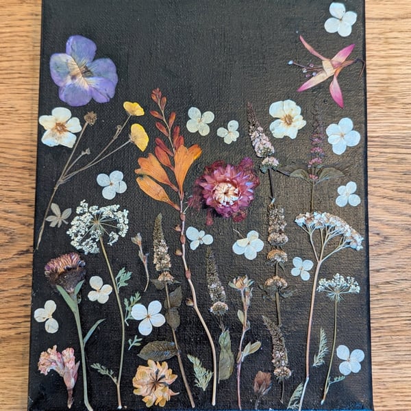 Pressed Wild Flower Canvas