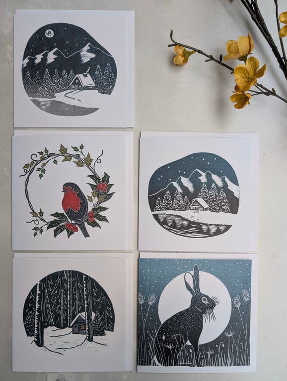 Christmas Cards pack of 5