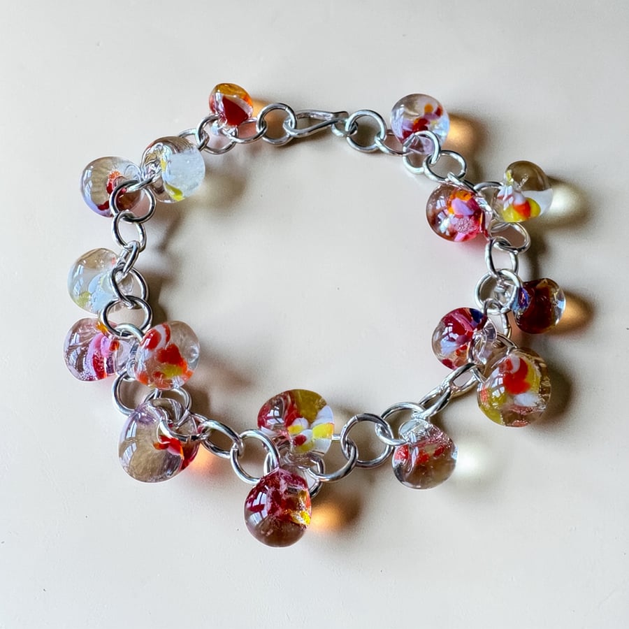 Glass bead bracelet 